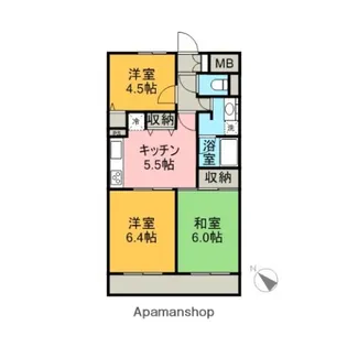 ルネ古河若葉【11階】の間取り