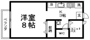 レイクヒル弐番館【2階】の間取り