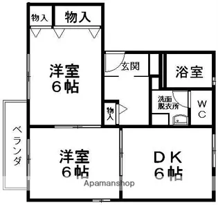 フローラJ【202号室】の間取り