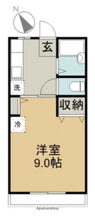 サンプリオールⅡ【106号室】の間取り