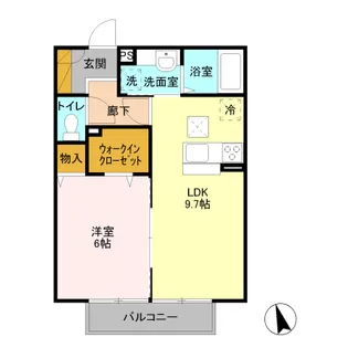 イーストバード【1階】の間取り
