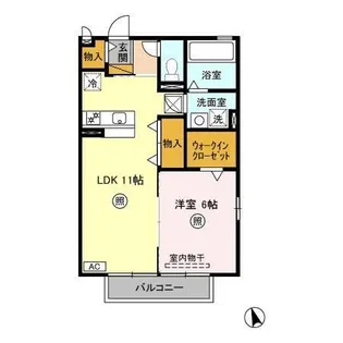 ディア ステージ【1階】の間取り