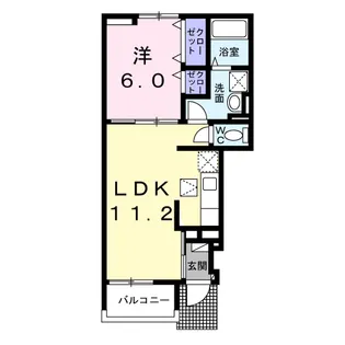 ジプソフィル【1階】の間取り