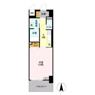 フロンティア・コンフォート研究学園【2階】の間取り