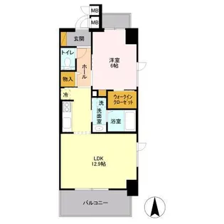 フロンティア・コンフォート研究学園【11階】の間取り