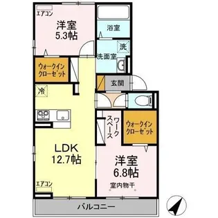SOLARIE MIDORINO(ソラリエ ミドリノ) Ⅳ【3階】の間取り
