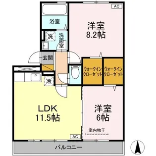 みどりのエアリー N【3階】の間取り