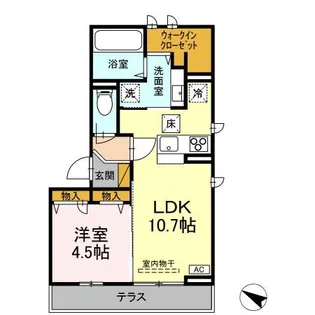 グランディール【1階】の間取り