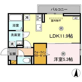 アウローラ【2階】の間取り