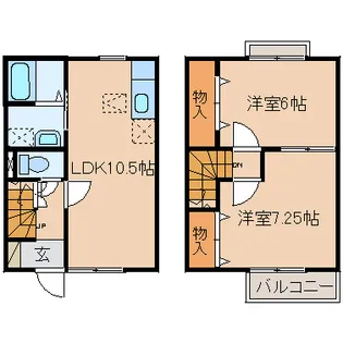 CLAIR【102号室】の間取り
