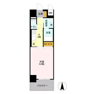 フロンティア・コンフォート研究学園【6階】の間取り