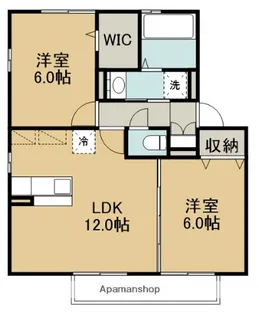 ソラーレつくば A棟・B棟【2階】の間取り