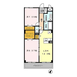 グラン・テール【3階】の間取り