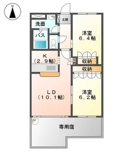 エル・アール【1階】の間取り