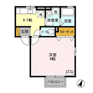 ルミエール・コート【2階】の間取り
