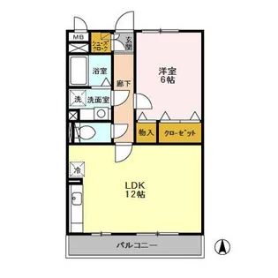 ラ・フォンテヴェルデ【3階】の間取り