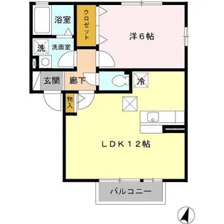 エスペランサC【1階】の間取り