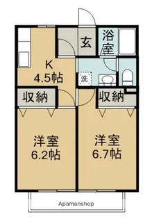 シマレジデンスⅦ【103号室】の間取り