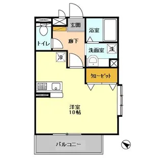 ハイツ YOSHIHARU【1階】の間取り