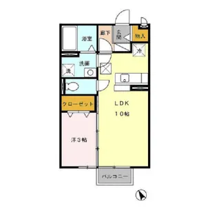 ダイヤファーストS.AVE【1階】の間取り