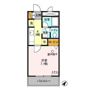 1Kの間取り画像