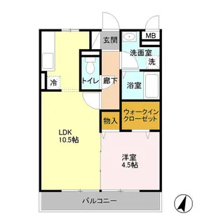 ピュアグレイン【3階】の間取り