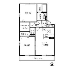 ツクバ リゾート マンション マリフェスタ【1階】の間取り