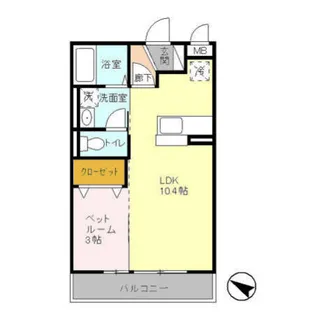 ハーベスト・コート【3階】の間取り