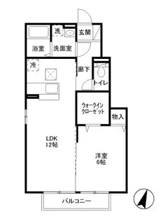 フォレストヒルズ【1階】の間取り