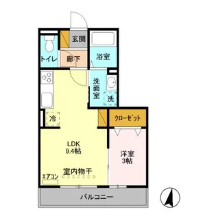 ルナ・エスポワール【2階】の間取り