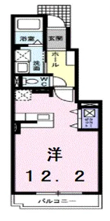 プラージュB【1階】の間取り