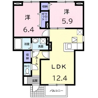 さくらヒルズⅡ【1階】の間取り