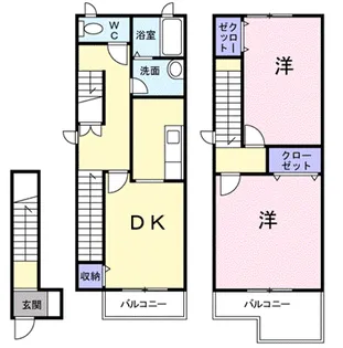 さくらヒルズⅡ【2階】の間取り