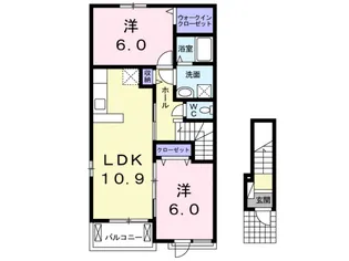 マニフィーク アヴニール A【2階】の間取り