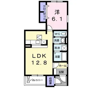 ラフィナート・パレ C【1階】の間取り