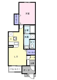 ベル・メゾン【1階】の間取り