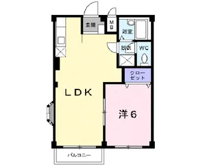 エルディム七福A【1階】の間取り