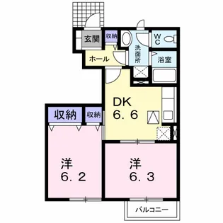 TREASURE TOWN A【1階】の間取り