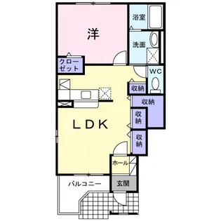 ヴィラ グラッツィア Ⅰ【1階】の間取り
