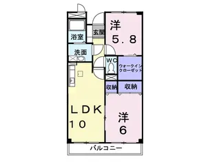 木村ロイヤルマンションⅢ【1階】の間取り