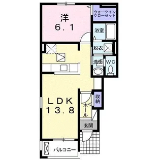 グレース アロッジオ【1階】の間取り