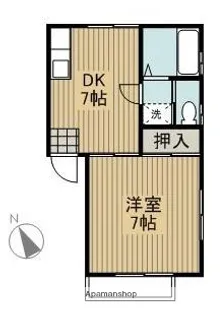ファウンテンバレー【1階】の間取り