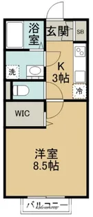 ヴェロクォーレつくば【1階】の間取り