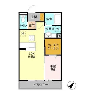 セレーナ並木【2階】の間取り
