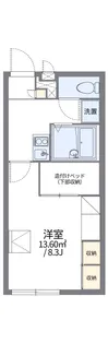 レオパレスシェルコート【2階】の間取り