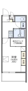 レオパレス不動塚Ⅱ【2階】の間取り