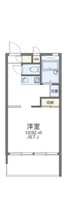 レオパレスフラワー【2階】の間取り