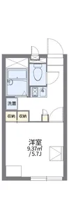 レオパレスアパルトマン エイト【2階】の間取り