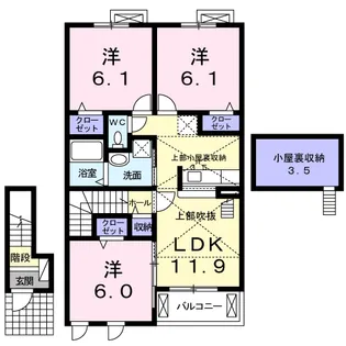 グランド・ソレーユ【2階】の間取り