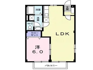 パークシティ坂入【1階】の間取り